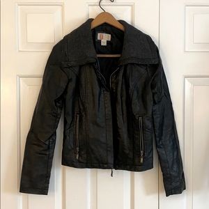 Bernardo Collection leather moto jacket